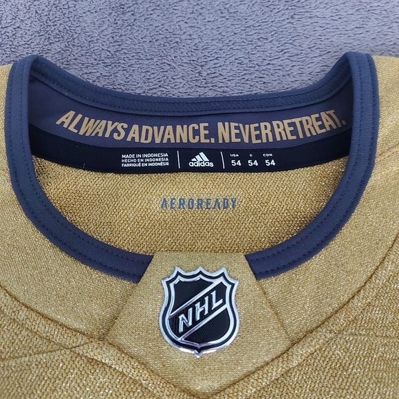 VEGAS GOLDEN KNIGHTS THIRD JERSEY FLEURY SZ 54 - Picture 4 of 4